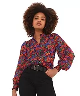 Bluzki damskie - Joe Browns Damska bluzka z długim rękawem z prześwitującymi kwiatami, na guziki, wielokolorowa, 12, multi, 38 - miniaturka - grafika 1