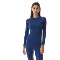 Koszulki sportowe damskie - Damski longsleeve termoaktywny Brubeck Dry - granatowy - BRUBECK - miniaturka - grafika 1