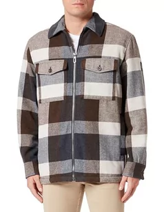 TOM TAILOR Męska kurtka 1037405, 32531 beżowa Tonal Check XXL, 32531 - beżowy Tonal Check, XXL - Kurtki męskie - miniaturka - grafika 1