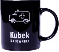 Kubki termiczne - Kubek Ratownika Z Karetką 300 Ml Kno3 Czarny - miniaturka - grafika 1