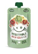 Kaszki dla dzieci - OVKO Danie mix warzyw z ryżem po 6 miesiącu życia BIO 90g - Ovko - miniaturka - grafika 1