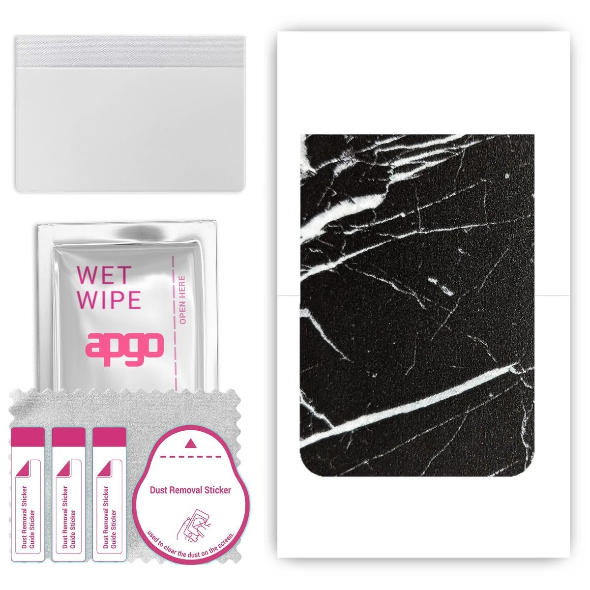 Folia naklejka skórka strukturalna na TYŁ do Realme GT5 - Marmur Ciemny - apgo SKINS