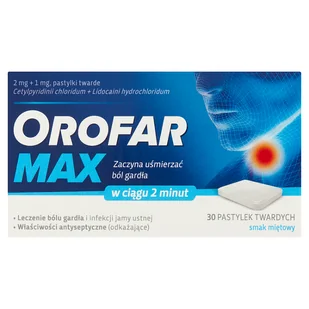 Novartis Orofar Max 30 szt. - Przeziębienie i grypa - miniaturka - grafika 1