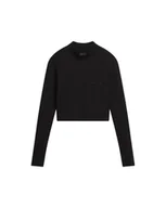 Koszulki i topy damskie - Vans Longsleeve damski VN0007EZBLK S - miniaturka - grafika 1