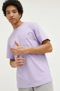 Koszulki męskie - Dickies t-shirt bawełniany kolor fioletowy gładki - grafika 1