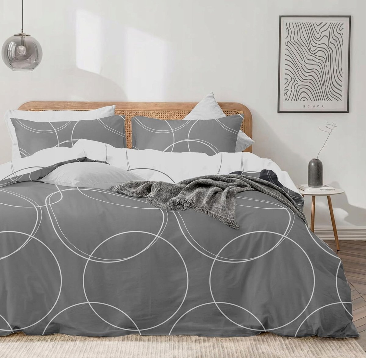 POSZWA KOC 200X200CM POSZEWKI 65X65CM ZESTAW POŚCIELI ZAMEK