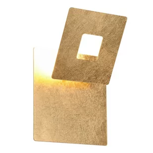 Kwadratowa lampa ścienna Leano 240319179 Trio LED 6W 3000K złoty - Lampy ścienne - miniaturka - grafika 1