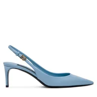 Sandały damskie - Sandały Dolce&Gabbana CG0805 A1037 Niebieski - miniaturka - grafika 1