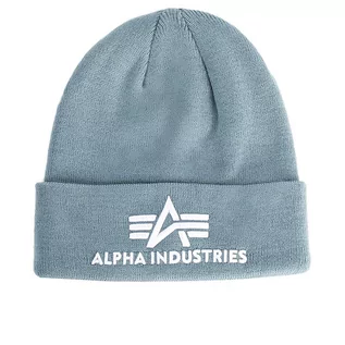 Czapki i chusty sportowe damskie - Czapka Alpha Industries 3D Beanie 168910134 - niebieska - grafika 1