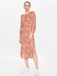 Sisley Sukienka codzienna 4KINLV034 Kolorowy Regular Fit - Sukienki - miniaturka - grafika 1
