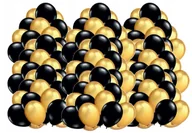 Wesele i ślub - Balony Czarne Złote Zestaw 100 Sztuk Ślub Urodziny Rocznica Royalito_Pl - miniaturka - grafika 1
