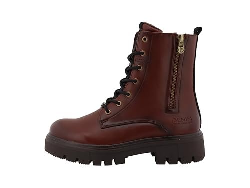 Tom Tailor Damskie 4290680016 modne kozaki, Brandy, 43 EU, Brandy, 43 EU
