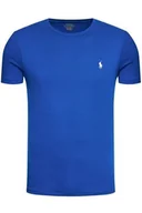 Koszulki męskie - Ralph Lauren slim fit niebieska koszulka męska, Rozmiar M - miniaturka - grafika 1