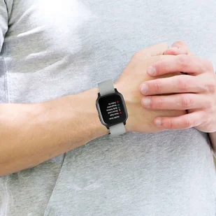 Pasek uniwersalny Alogy Strap z klamrą na smartwatch zegarek 18mm szary - Akcesoria do smartwatchy - miniaturka - grafika 9