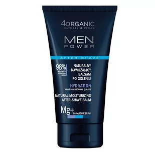 4organic MEN POWER naturalny balsam po goleniu nawilżający Hydration 150 ml - Balsamy po goleniu - miniaturka - grafika 1