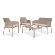 Meble ogrodowe - Komplet ogrodowy Nardi NET RELAX Tortora - miniaturka - grafika 1