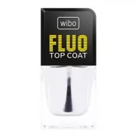 Lakiery do paznokci - WIBO Fluo Top Coat bezbarwny top do paznokci 8.5ml - miniaturka - grafika 1