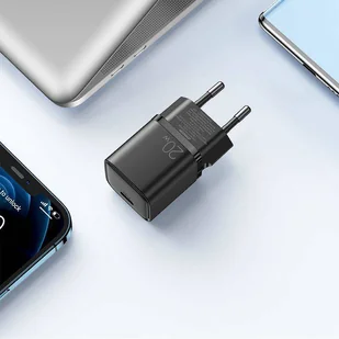 Joyroom szybka ładowarka sieciowa USB Typ C 20W Power Delivery Quick Charge 3.0 AFC czarna (L-P202) - Ładowarki do telefonów - miniaturka - grafika 8