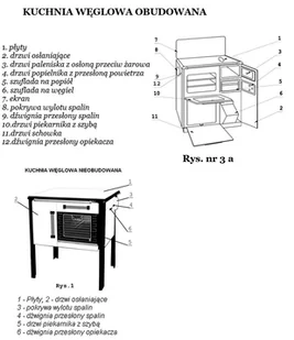 Kuchnia, angielka 9,2kW, bez płaszcza wodnego, Jawor (obudowana, kolor: brązowy) - spełnia anty-smogowy EkoProjekt 25980266 - Kuchnie węglowe - miniaturka - grafika 25