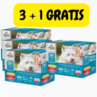 Frendi saszetki dla psa (kurczak/wołowina/cielęcina)  48x100g - Mokra karma dla kotów - miniaturka - grafika 1