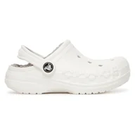 Buty dla dziewczynek - CROCS C-BAYA LINED CLOG K 207500-11H Biały - miniaturka - grafika 1