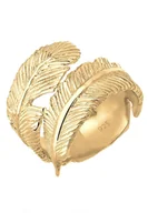 Pierścionki - Elli Damski Wrap Pióro Boho Trend w srebrze 925 Sterling Silver Pierścionki 1 ct - miniaturka - grafika 1