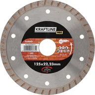 Tarcze do pił - Tarcza diamentowa turbo 125 x 22,23 mm KRAFTLINE PRO - miniaturka - grafika 1