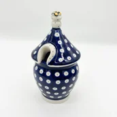 Pojemniki kuchenne - Ręcznie wykonany pojemnik na miód z ceramiki bolesławieckiej. - miniaturka - grafika 1