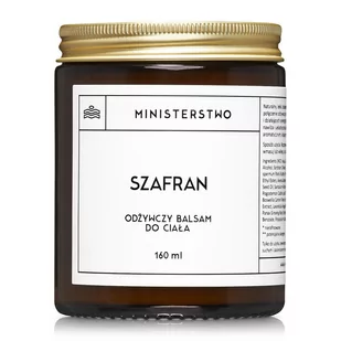 Ministerstwo Dobrego Mydła Szafran - Balsam do ciała 160 ml - Balsamy i kremy do ciała - miniaturka - grafika 1