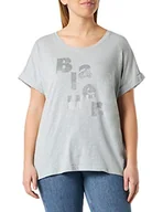 Koszulki i topy damskie - Blauer Damska koszulka z krótkim rękawem, 954 Foschia Grau, 38, 954 Foschia szary, 44 - miniaturka - grafika 1