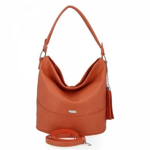 Uniwersalna torebka damska David Jones Pomarańczowa - Torebki damskie - miniaturka - grafika 1