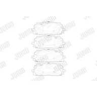 Klocki hamulcowe - Klocki hamulcowe - komplet JURID 573773J - miniaturka - grafika 1