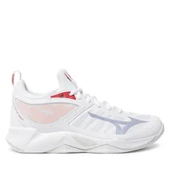 Buty sportowe damskie - Buty halowe Mizuno Wave Dimension V1GC2240 Biały - miniaturka - grafika 1