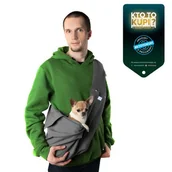 Sprzęt podróżny i transportery dla psów - LileTink Torba dla psa Nosidło LileTink Harma Szary M 2,5-7 kg 1 - miniaturka - grafika 1