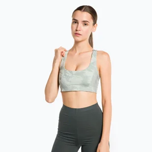 Biustonosz fitness Calvin Klein Medium Support digital rockform aop - Bielizna sportowa damska - miniaturka - grafika 1