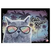 Szkolne artykuły papiernicze - Starpak Blok rysunkowy A3/20k biały Stkkotki Fola 10/100 - miniaturka - grafika 1