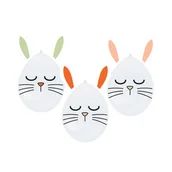 Balony i akcesoria - Balony lateks Króliczek Wielkanocny, 12", 3 szt. - miniaturka - grafika 1