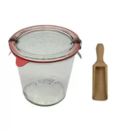 Pojemniki kuchenne - Zestaw Słoików Weck Pojemność 160 Ml Średnica 60mm 6 Sztuk + Szklane Wieka, Zapinki, Gumki, Miarka / Weck - miniaturka - grafika 1
