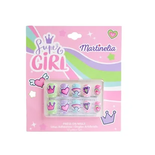 MARTINELIA SuperGirl False Nails Sztuczne Paznokcie Dla Dzieci 10szt - Sztuczne paznokcie i akcesoria - miniaturka - grafika 1
