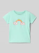 Koszulki dla dziewczynek - T-shirt z nadrukowanym motywem - miniaturka - grafika 1