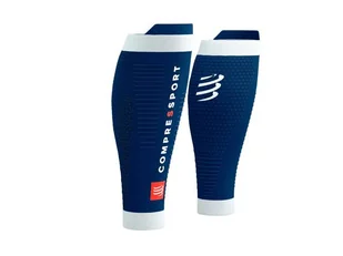 COMPRESSPORT Opaski kompresyjne na łydki R2V3 estate blue - Pozostały sprzęt i akcesoria do ćwiczeń - miniaturka - grafika 1