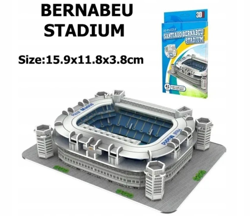 Stadion Santiago Bernabeu puzzle 3D Real Madryt prezent