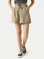 Spodnie sportowe damskie - Regatta Szorty materiałowe Sabela II RWJ311 Beżowy Relaxed Fit - miniaturka - grafika 1