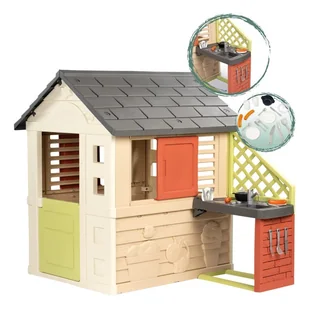 Smoby Life Nature Z Kuchnią Domek Ogrodowy Dla Dzieci Z Akcesoriami 2+ - Place zabaw - miniaturka - grafika 1