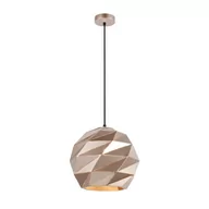Lampy sufitowe - Italux Geometryczna LAMPA wisząca PALERMO PND-2424-1L-GD metalowa OPRAWA zwis złoty PND-2424-1L-GD - miniaturka - grafika 1