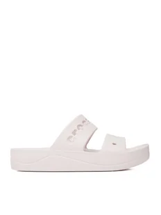 Crocs Klapki BAYA PLATFORM SANDAL 208188-6PI Różowy - Klapki i japonki męskie - miniaturka - grafika 1