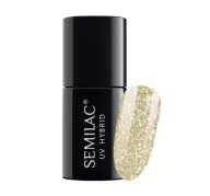Lakiery hybrydowe - Semilac UV LAKIER HYBRYDOWY PLATINIUM 7 ML NR 260 LIGHT GOLD - miniaturka - grafika 1