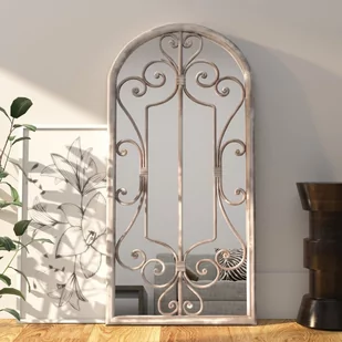 Lumarko Lustro do wnętrz, kolor piaskowy, 100x45 cm, żelazne - Lustra - miniaturka - grafika 1