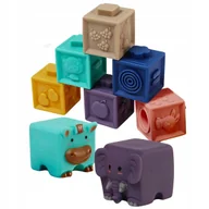 Zabawki sensoryczne - Miękkie Kreatywne Klocki Sensoryczne Gryzaki Zwierzątka 12szt dla Niemowląt - miniaturka - grafika 1