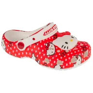 Buty dla dziewczynek - Klapki Crocs Classic Hello Kitty Red Clog K Jr 210576-90H czerwone - miniaturka - grafika 1